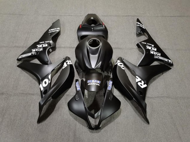 07-08 Noir Mat Repsol CBR600RR Carénage 07-08 Noir Mat Repsol CBR600RR Carénage