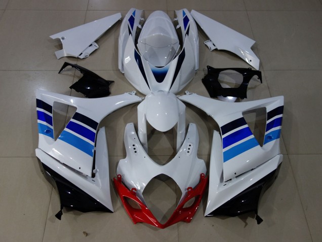07-08 OEM Style Bleu & Blanc GSXR 1000 Carénage 07-08 OEM Style Bleu & Blanc GSXR 1000 Carénage