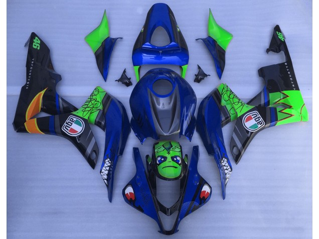 07-08 Requin Bleu & Vert CBR600RR Carénage 07-08 Requin Bleu & Vert CBR600RR Carénage