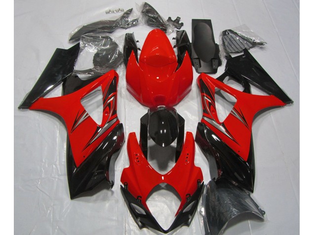 07-08 Rouge Lave & Noir GSXR 1000 Carénage