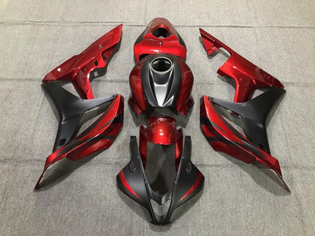 07-08 Rouge Profond & Noir Mat CBR600RR Carénage