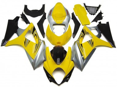 07-08 Style Jaune & Argent OEM GSXR 1000 Carénage