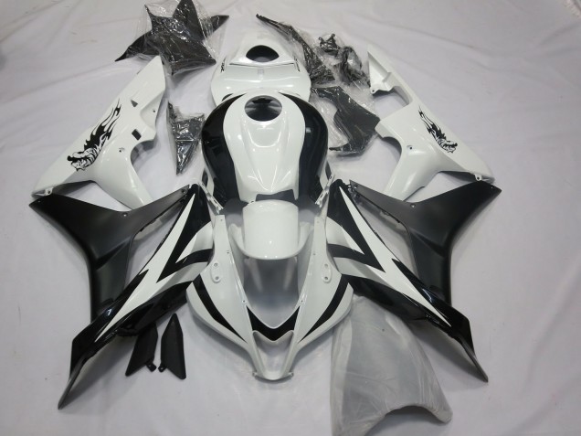 07-08 Style Personnalisé OEM Blanc & Noir CBR600RR Carénage 07-08 Style Personnalisé OEM Blanc & Noir CBR600RR Carénage