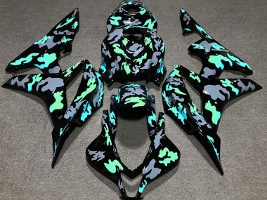 07-08 Vert & Gris Camouflage CBR600RR Carénage