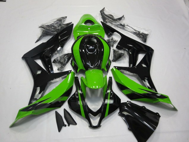 07-08 Vert & Noir Vibrants CBR600RR Carénage 07-08 Vert & Noir Vibrants CBR600RR Carénage