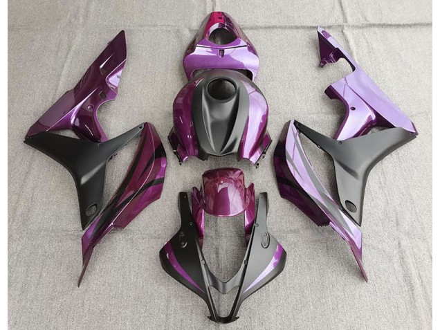 07-08 Violet & Noir Mat CBR600RR Carénage 07-08 Violet & Noir Mat CBR600RR Carénage
