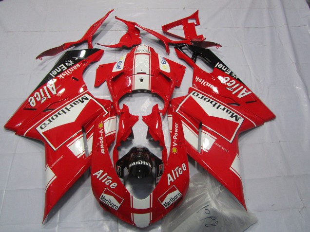 07-14 Alice & Marlboro Ducati 848 1098 1198 Carénage