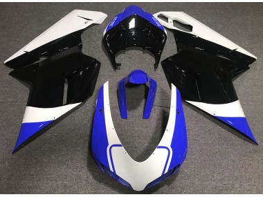07-14 Bleu Brillant Blanc & Noir Ducati 848 1098 1198 Carénage