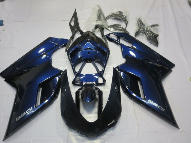 07-14 Bleu Profond Ducati 848 1098 1198 Carénage 07-14 Bleu Profond Ducati 848 1098 1198 Carénage
