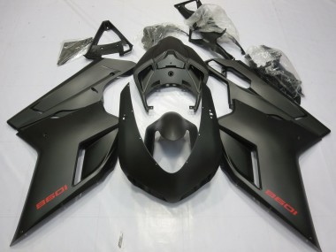 07-14 Noir Mat Ducati 848 1098 1198 Carénage