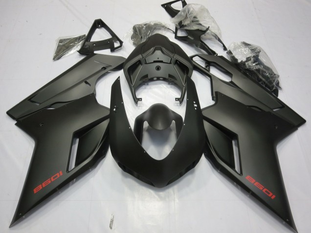 07-14 Noir Mat Ducati 848 1098 1198 Carénage