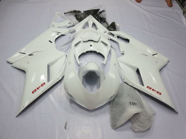 07-14 Perle Blanche Ducati 848 1098 1198 Carénage