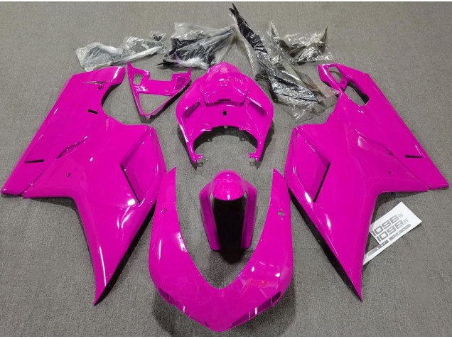 07-14 Rose Brillant Uni Ducati 848 1098 1198 Carénage