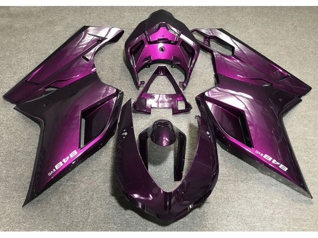 07-14 Rose Profond Ducati 848 1098 1198 Carénage