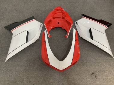 07-14 Rouge Blanc Ducati 848 1098 1198 Carénage