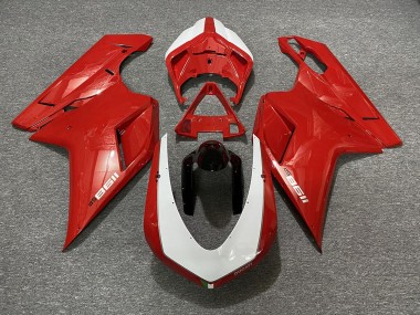 07-14 Rouge Brillant Sp Ducati 848 1098 1198 Carénage