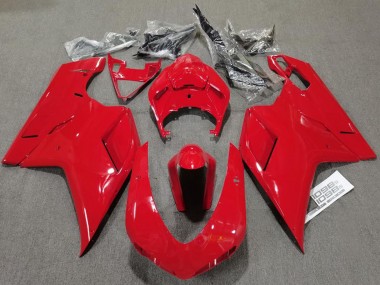 07-14 Rouge Brillant Uni Ducati 848 1098 1198 Carénage