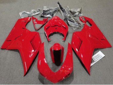 07-14 Rouge Brillant Uni Ducati 848 1098 1198 Carénage