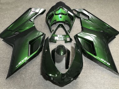07-14 Vert Profond Ducati 848 1098 1198 Carénage