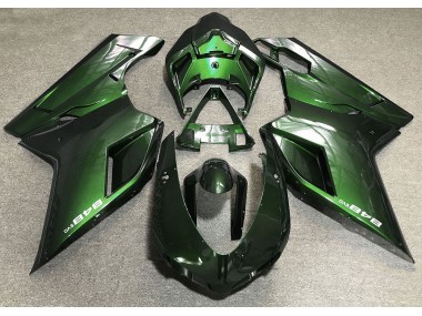 07-14 Vert Profond Ducati 848 1098 1198 Carénage