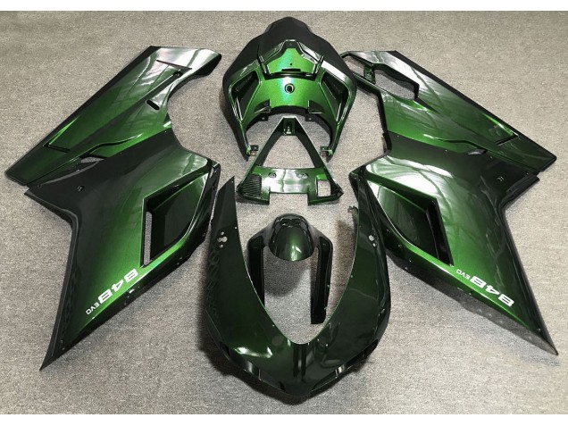 07-14 Vert Profond Ducati 848 1098 1198 Carénage