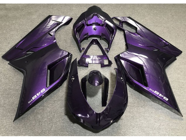 07-14 Violet Foncé Ducati 848 1098 1198 Carénage