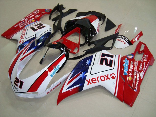 07-14 Étoile Xerox Ducati 848 1098 1198 Carénage 07-14 Étoile Xerox Ducati 848 1098 1198 Carénage