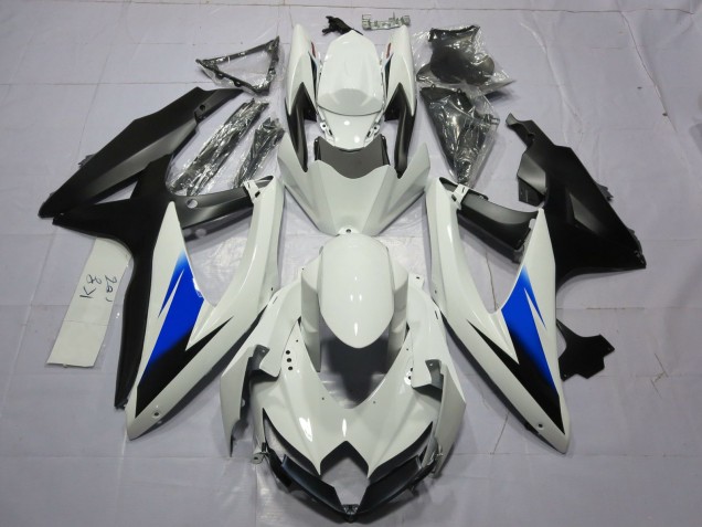 08-10 Blanc & Noir GSXR 600-750 Carénage