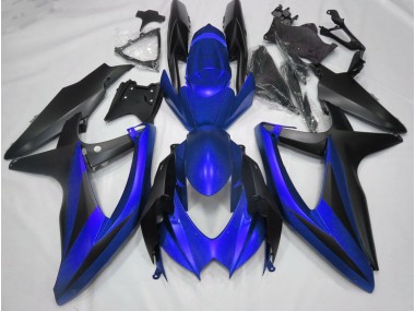 08-10 Bleu Mat Sans R GSXR 600-750 Carénage