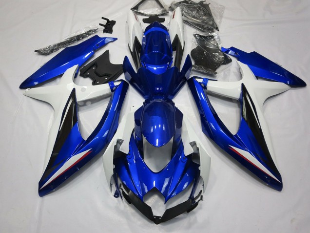08-10 Bleu Noir & Blanc GSXR 600-750 Carénage
