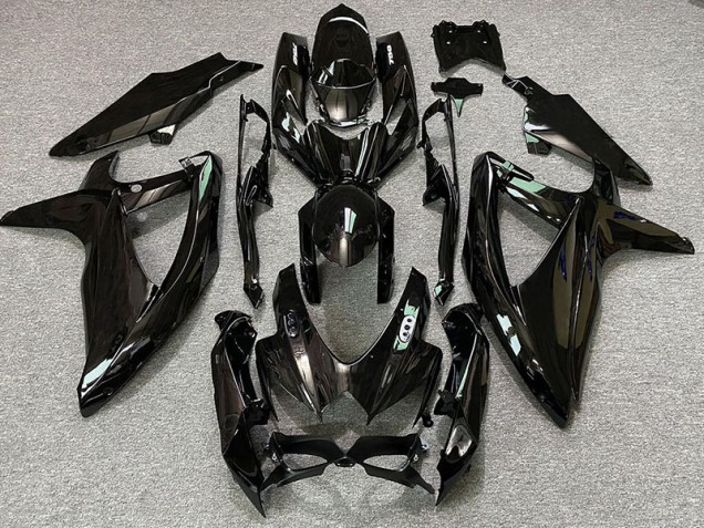 08-10 Logos Noir & Blanc Brillant GSXR 600-750 Carénage