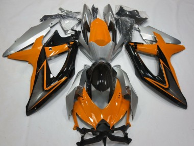 08-10 Orange & Argent GSXR 600-750 Carénage