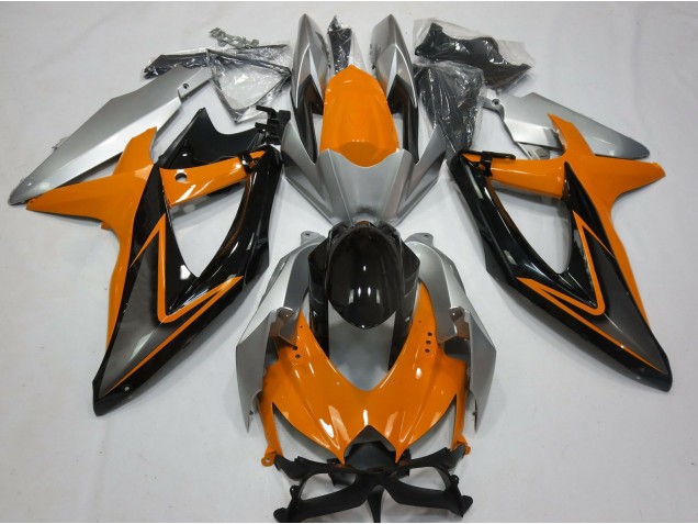 08-10 Orange & Argent GSXR 600-750 Carénage