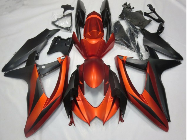 08-10 Orange Mat Brûlé GSXR 600-750 Carénage