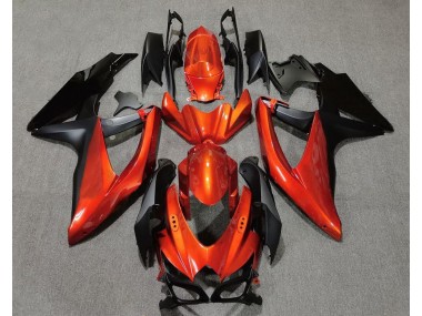 08-10 Orange Vif En Noir GSXR 600-750 Carénage