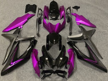 08-10 Rose Brillant & Vert R GSXR 600-750 Carénage