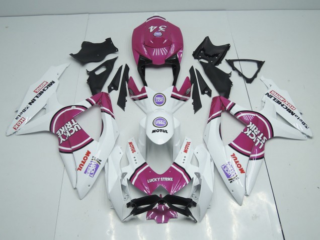 08-10 Rose Lucky Strike GSXR 600-750 Carénage 08-10 Rose Lucky Strike GSXR 600-750 Carénage