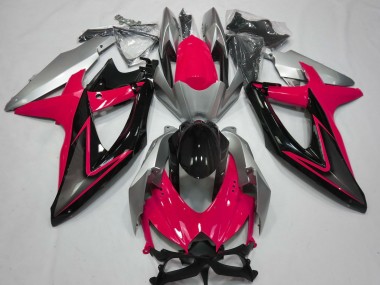 08-10 Rouge & Argent GSXR 600-750 Carénage