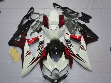 08-10 Rouge Blanc Noir GSXR 600-750 Carénage