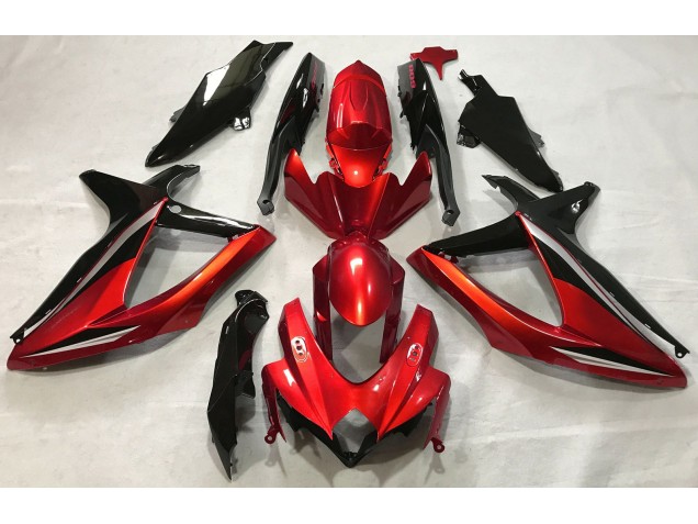 08-10 Rouge Brillant GSXR 600-750 Carénage 08-10 Rouge Brillant GSXR 600-750 Carénage