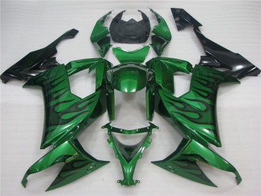 08-10 Vert Flamme ZX10R Carénage
