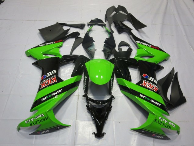 08-10 Vert & Noir ZX10R Carénage 08-10 Vert & Noir ZX10R Carénage