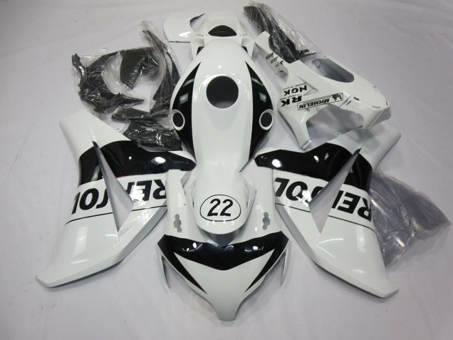 08-11 22 Repsol Blanc CBR1000RR Carénage 08-11 22 Repsol Blanc CBR1000RR Carénage