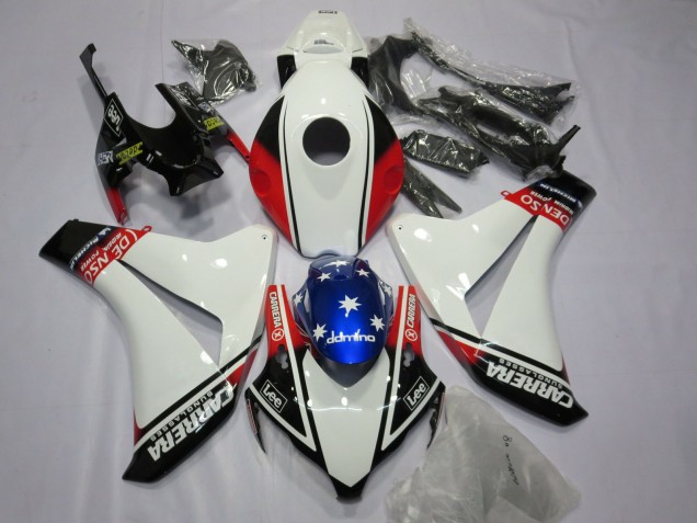 08-11 Blanc Carrera CBR1000RR Carénage 08-11 Blanc Carrera CBR1000RR Carénage