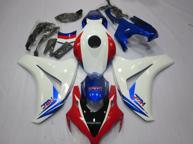 08-11 Blanc Rouge & Bleu CBR1000RR Carénage 08-11 Blanc Rouge & Bleu CBR1000RR Carénage