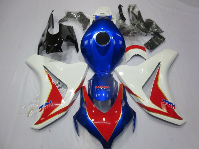 08-11 Blanc Rouge & Bleu Profond CBR1000RR Carénage 08-11 Blanc Rouge & Bleu Profond CBR1000RR Carénage