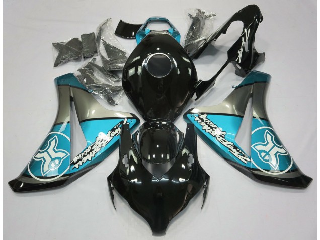 08-11 Bleu Clair Sur Noir Personnalisé CBR1000RR Carénage 08-11 Bleu Clair Sur Noir Personnalisé CBR1000RR Carénage