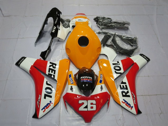 08-11 Orange Clair Repsol CBR1000RR Carénage