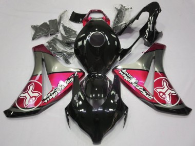 08-11 Rouge Bonbon Sur Noir Personnalisé CBR1000RR Carénage
