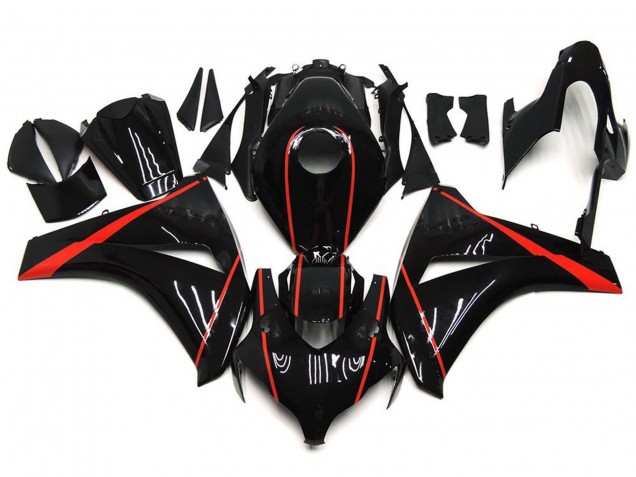 08-11 Rouge Brillant & Noir CBR1000RR Carénage